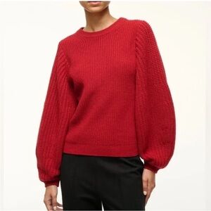 Staud Aura Wool Balloon Sleeve Sweater size Large